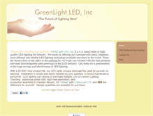 Tablet Screenshot of greenlightledinc.com